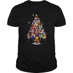 Super Mario Christmas Tree Shirt